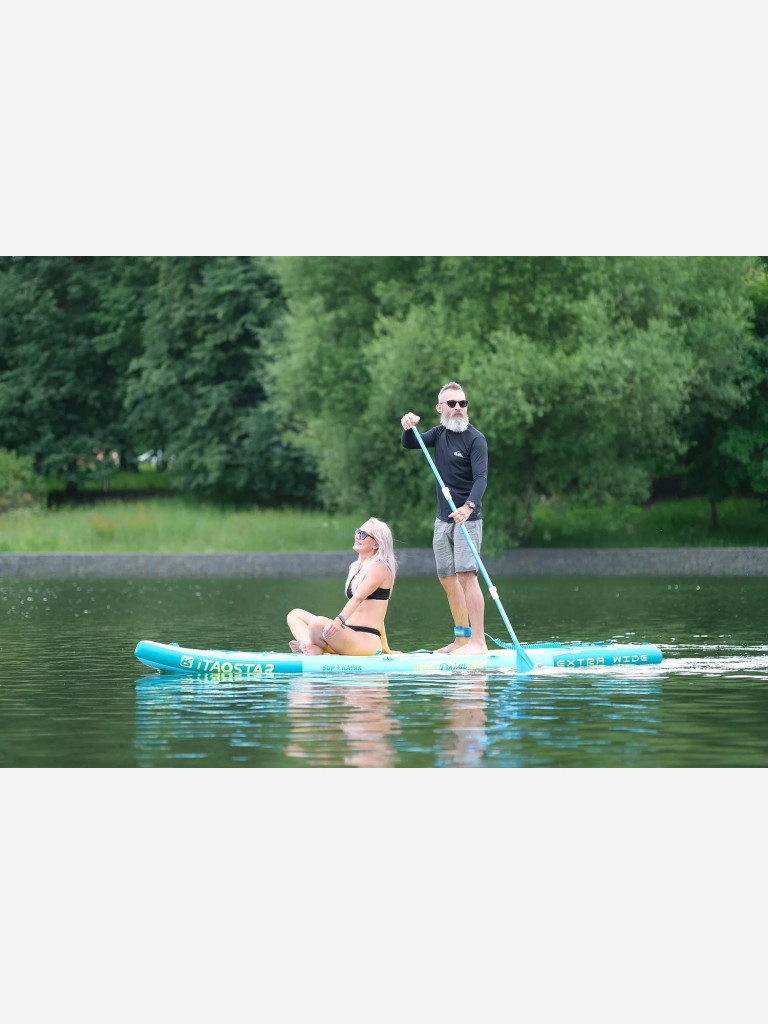 Сапборд надувной iTaoStar Daisy Chic grey, 350x86x15 см