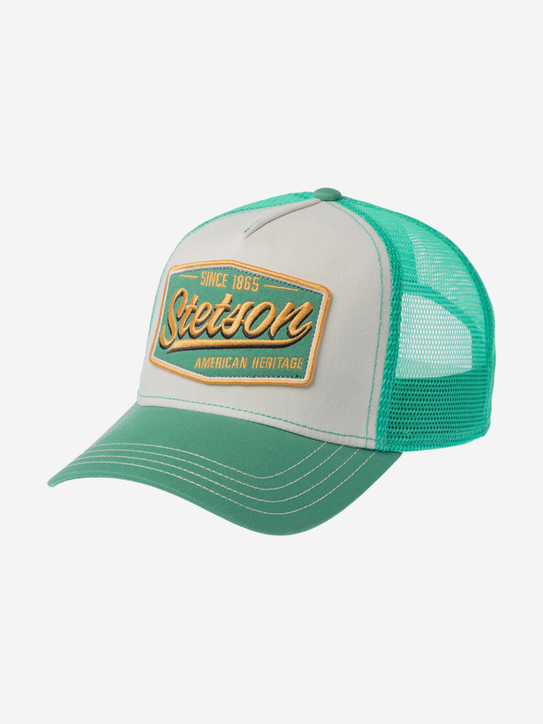 Бейсболка с сеточкой STETSON 7761122 TRUCKER CAP VINTAGE (зеленый)