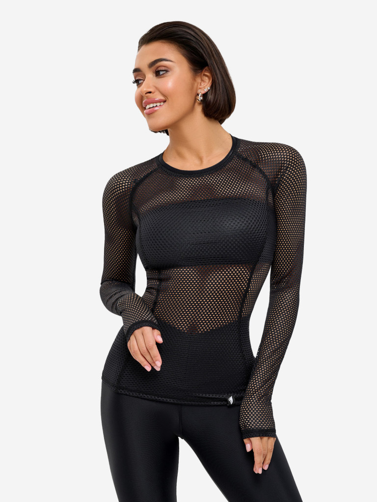 Рашгард женский Bona Fide Rashguard Round Fresh "Black"