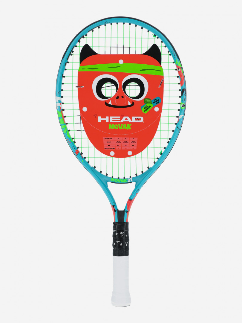 фото Ракетка для большого тенниса детская head novak 21", голубой