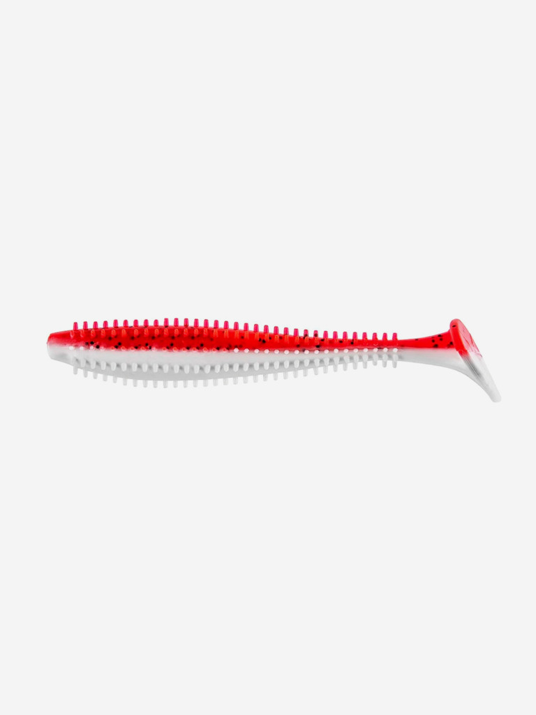 Мягкая приманка Helios Shaggy, 5,12'' / 13 см, Red & White, 50 шт (HS-18-003-N)