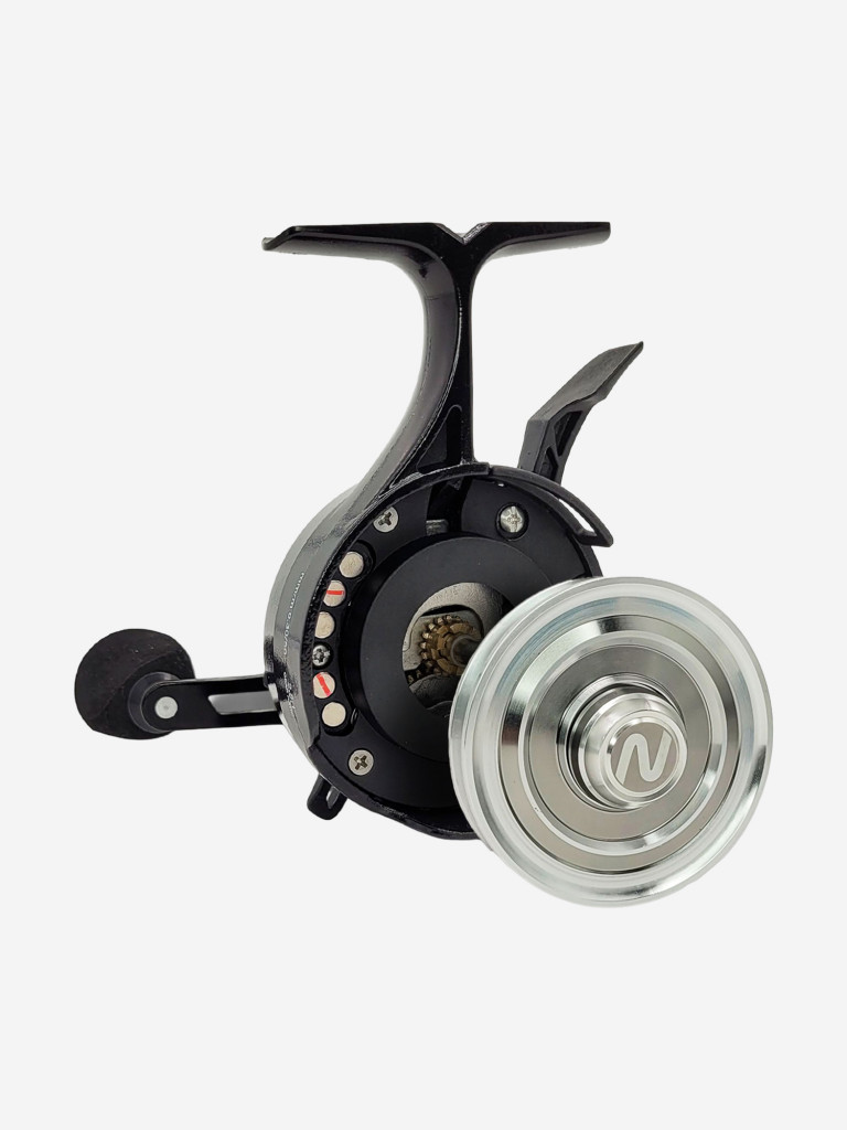 Катушка зимняя Nautilus ICE KING # Black, катушка для удочки с передним фрикционом