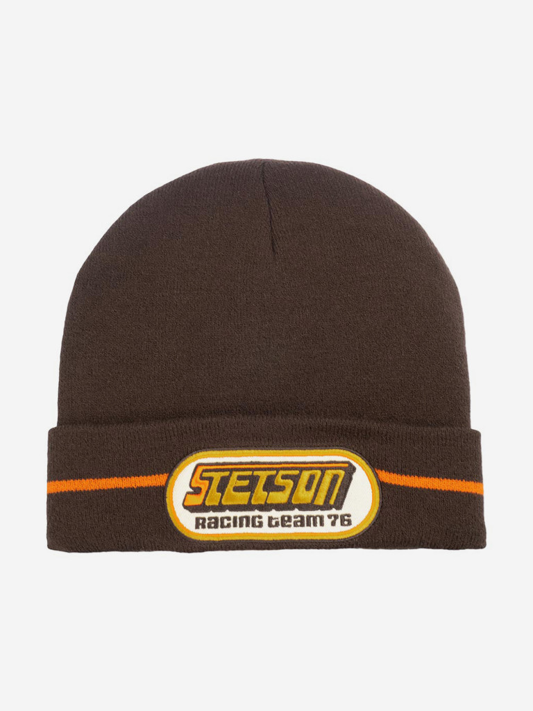 Шапка с отворотом STETSON 8599109 BEANIE RACING (коричневый)