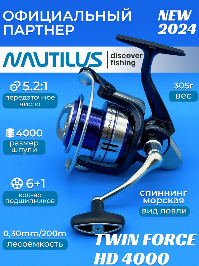Катушка Nautilus Twin Force HD 4000