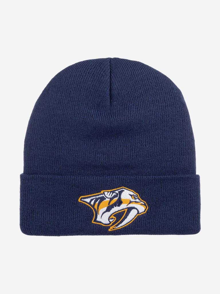 Шапка с отворотом AMERICAN NEEDLE 21019A-NAP Nashville Predators Cuffed Knit NHL (синий)