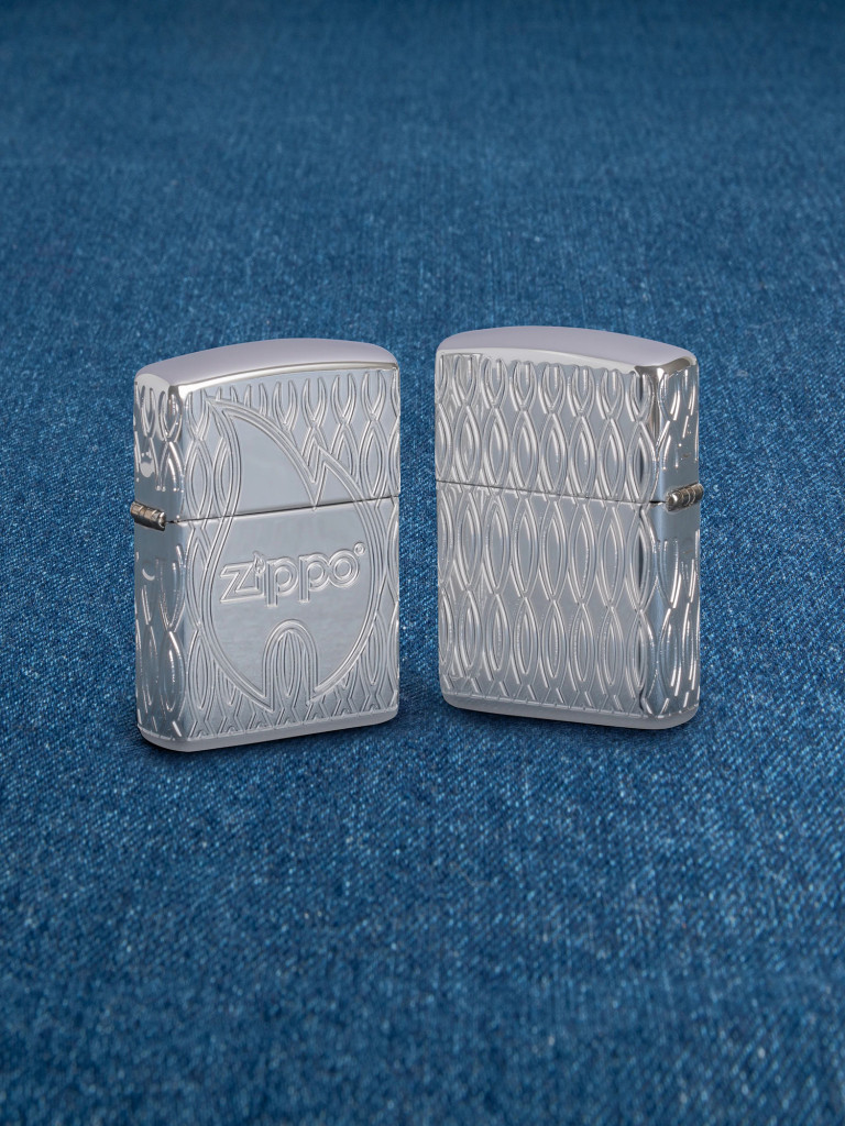 Зажигалка бензиновая ZIPPO 48838 Armor Logo Flame