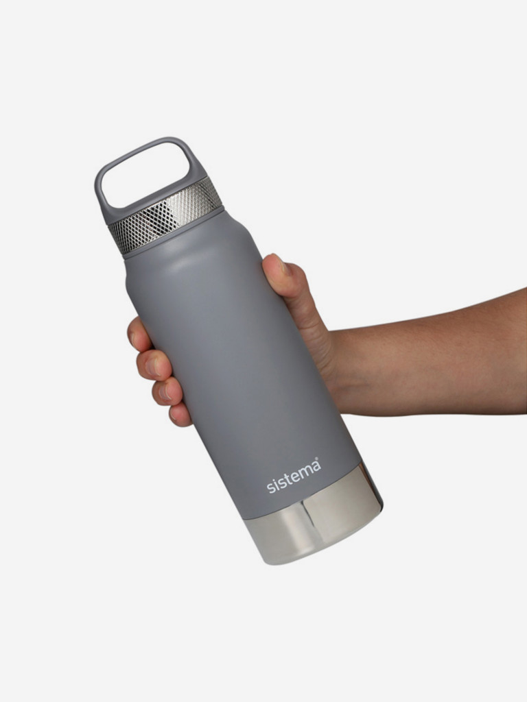 Термобутылка Sistema "Hydrate" 650мл серая 560