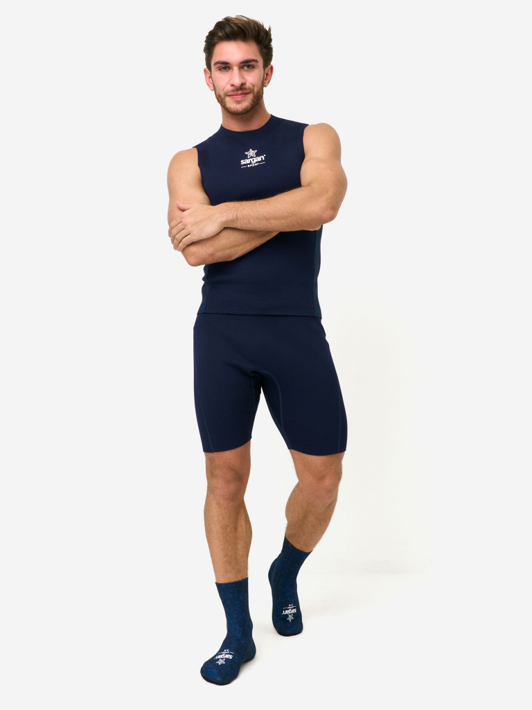 Неопреновые носки 3мм унисекс для водного спорта SARGAN Sport Синий