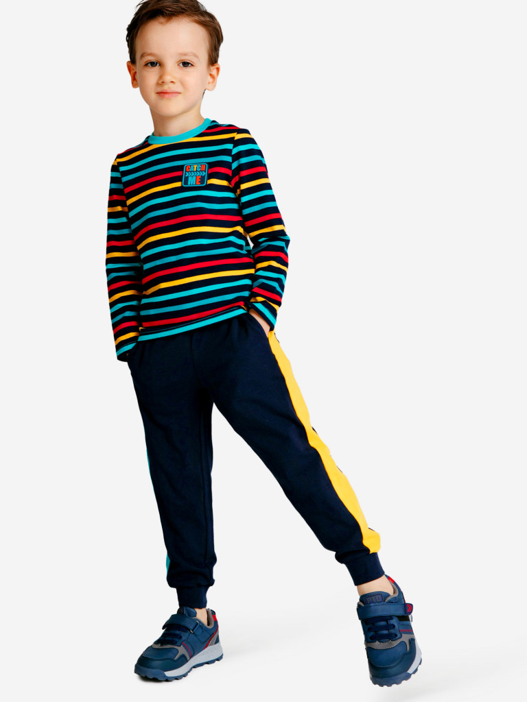 Комплект для мальчика: лонгслив, брюки PlayToday