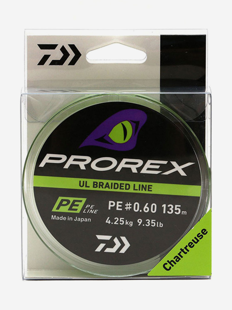 Шнур DAIWA Prorex Ul Finesse Braid 135м Chartreuse 0,128мм 4,3кг