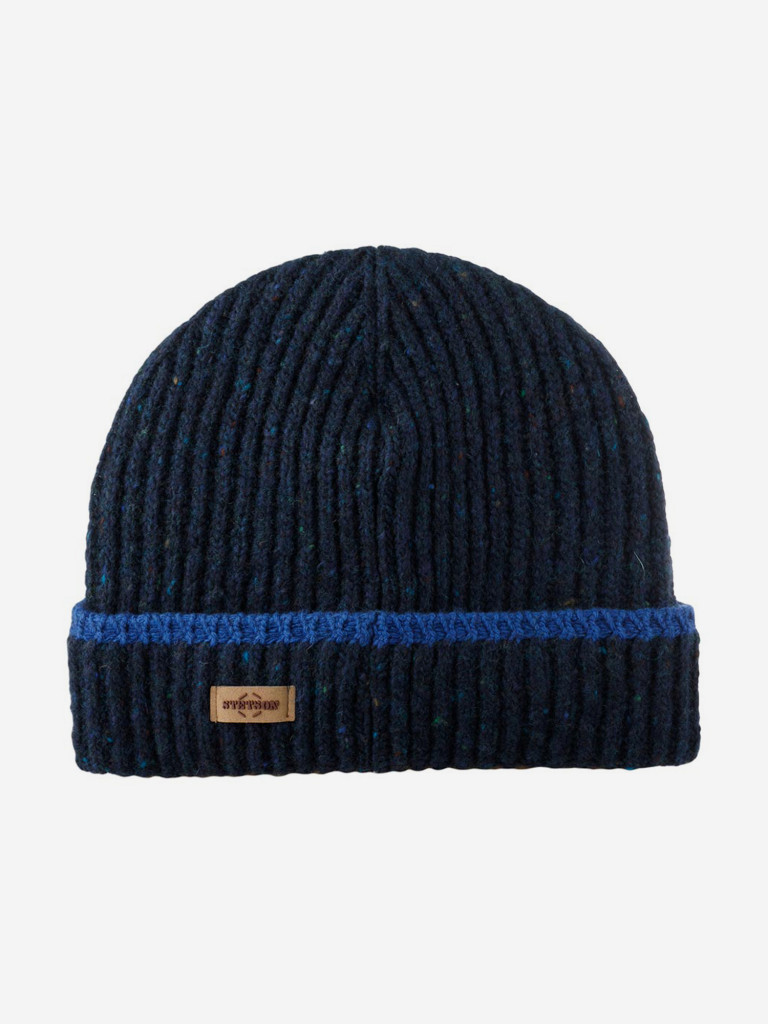 Шапка с козырьком STETSON 8599379 BEANIE DEER (синий)