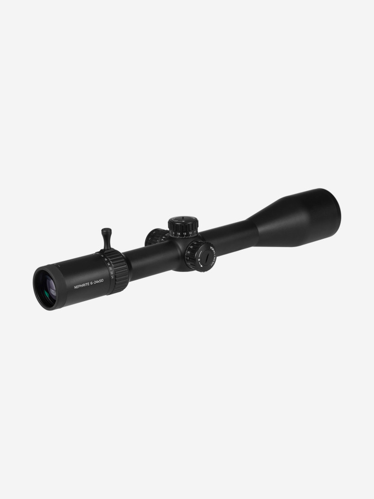 Прицел Gaut Nephrite 6-24x50, SF-параллакс, сетка 61 (Half MD), подсветка красная, 30мм, поправки 1/4 МОА