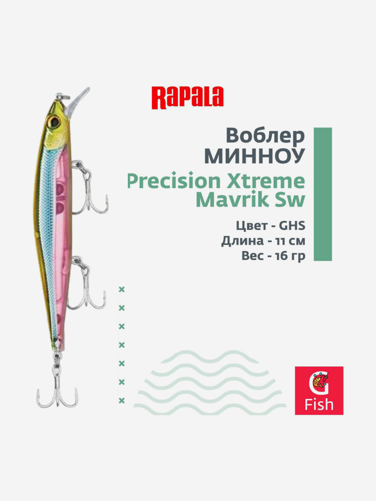 Воблер RAPALA Precision Xtreme Mavrik Sw 110 /GHS