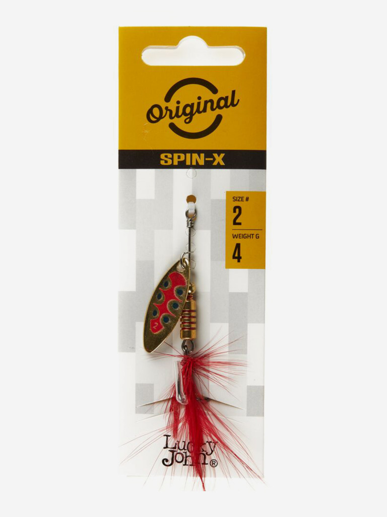 Блесна вращающаяся Lucky John SPIN X LONG 02, вес 4 г