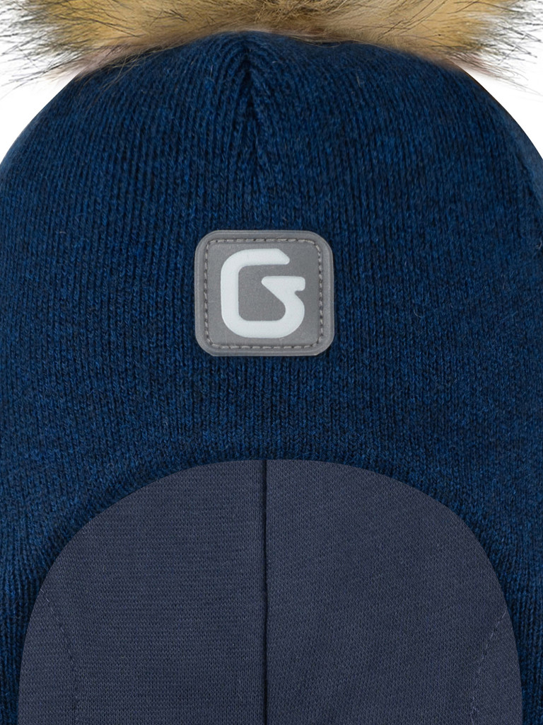 Шапка-шлем для мальчика GUSTI GW25AC1212B-BLUE