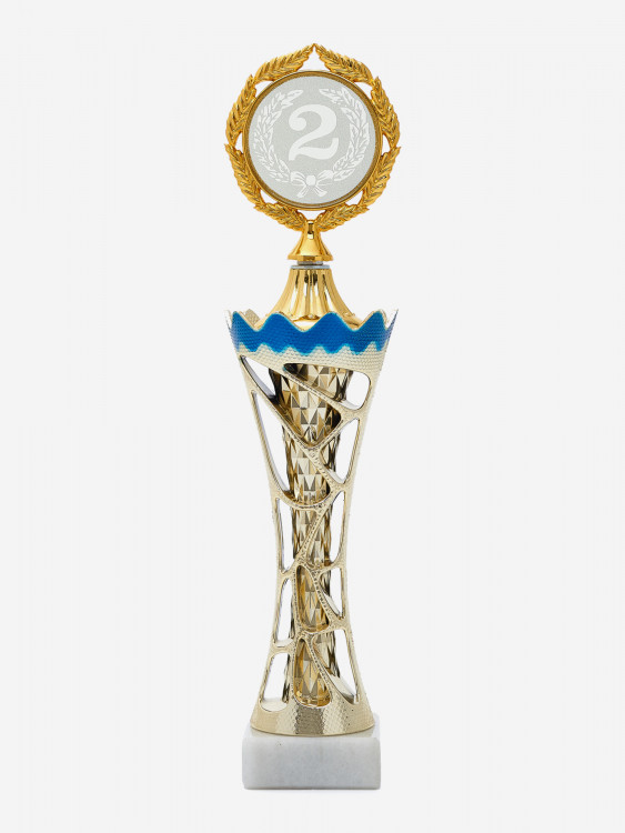 Кубок спортивный для награждения победителей 28 см 2 место