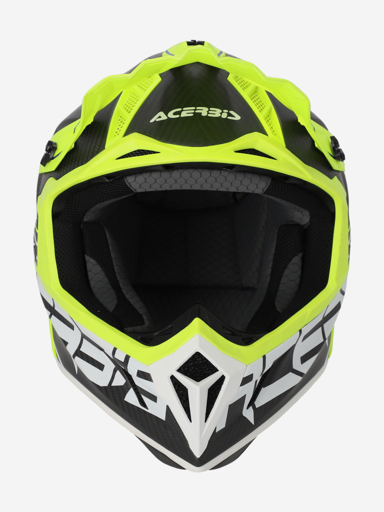 Мотошлем кроссовый взрослый Acerbis STEEL CARBON 22-06 Black/Fluo