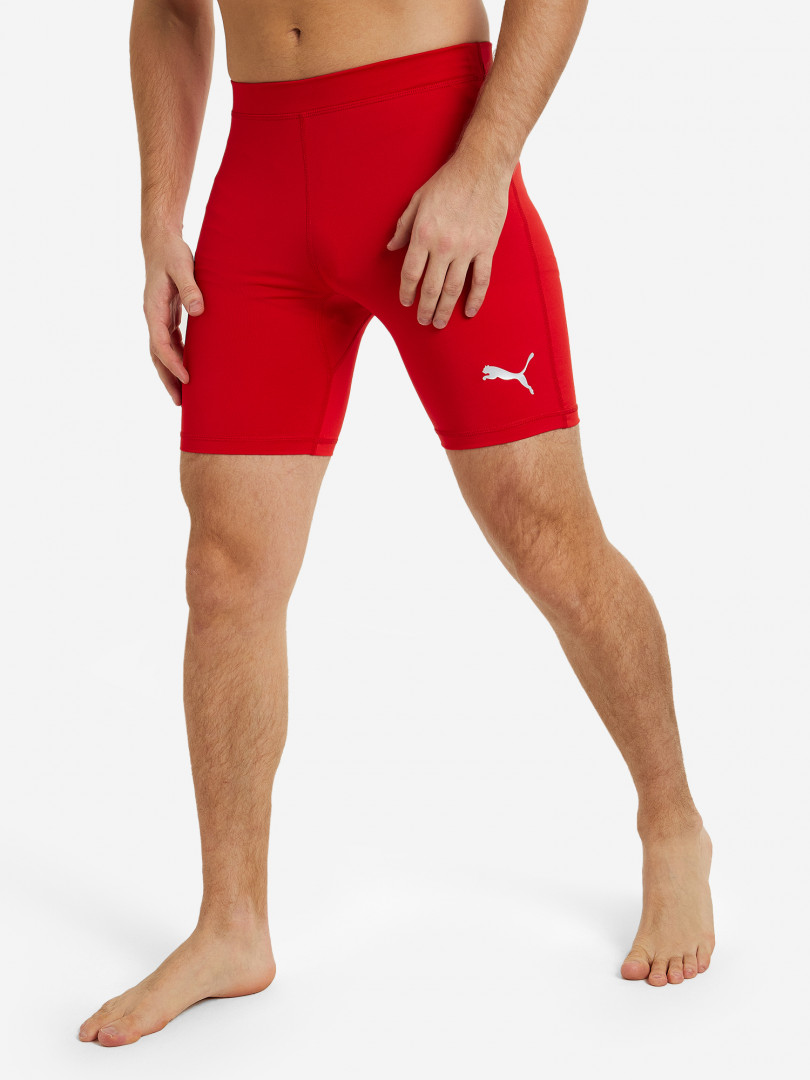 фото Шорты компрессионные мужские puma liga, красный