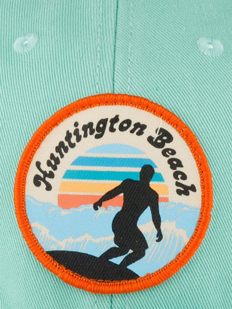 Бейсболка AMERICAN NEEDLE SMU702A-HUNB Huntington Beach Hepcat (зеленый)