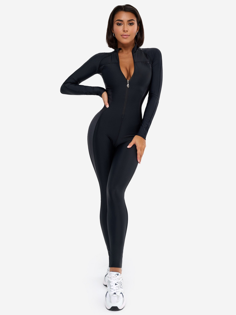 Комбинезон женский спортивный Bona Fide: Elite Body "Black Skin"