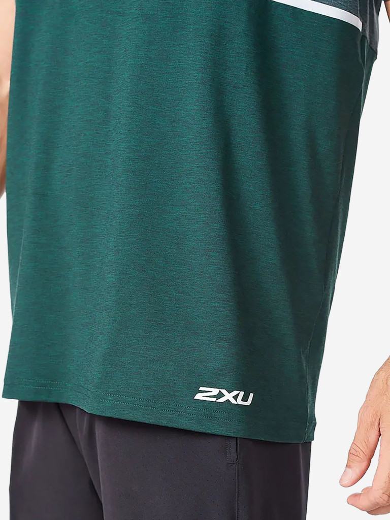Футболка 2XU Motion Colour Block Tee Green
