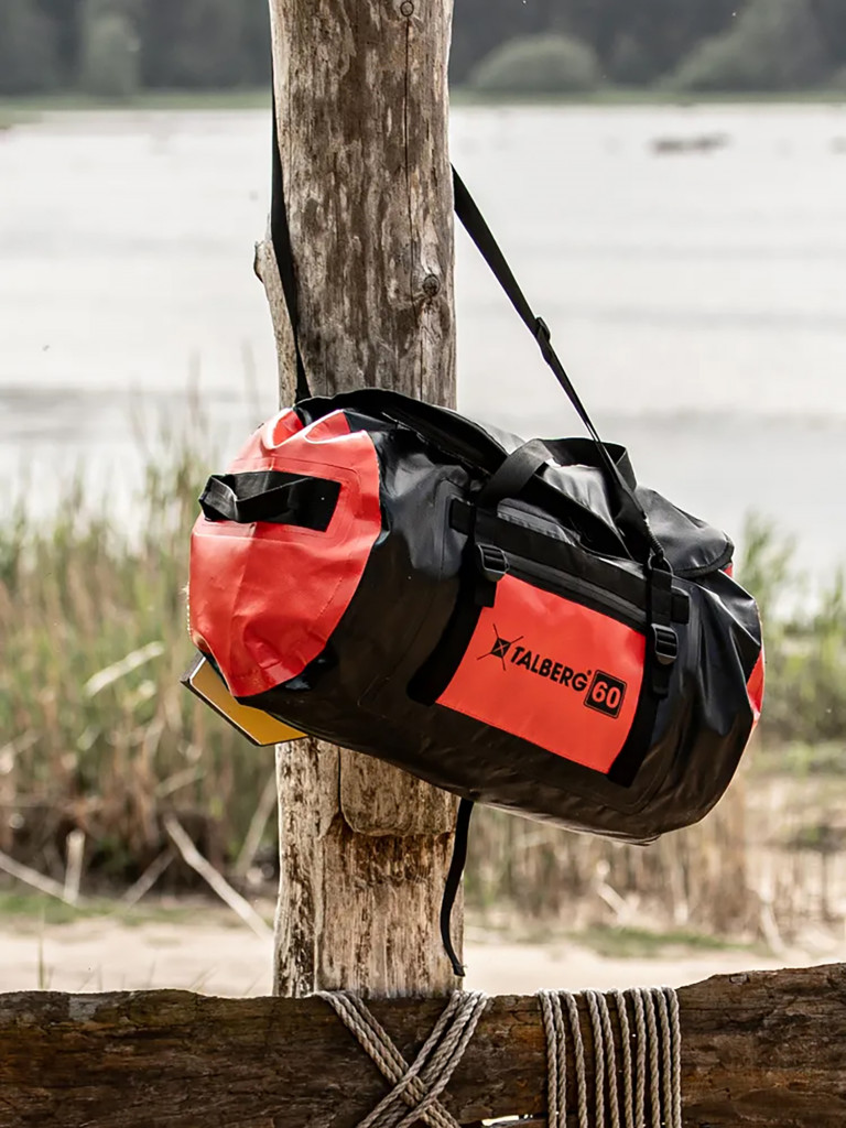 Гермосумка ACTIVE DRY BAG 60, черный/красный
