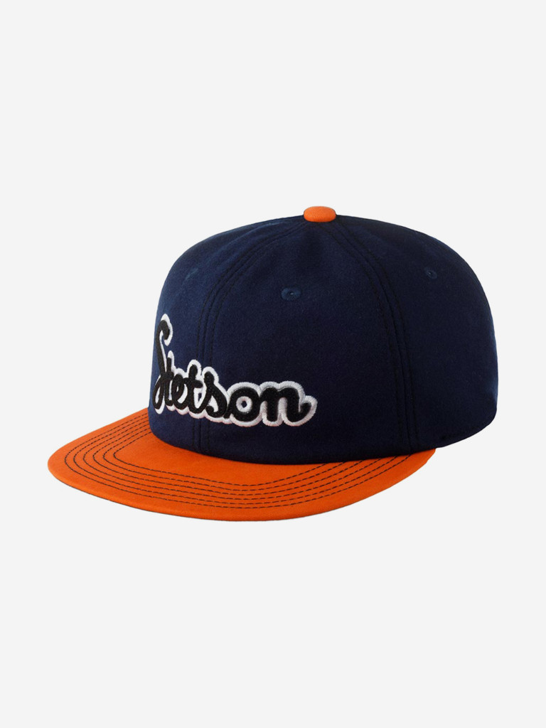 Бейсболка с прямым козырьком STETSON 7790108 BASEBALL CAP RETRO SCRIPT (синий)