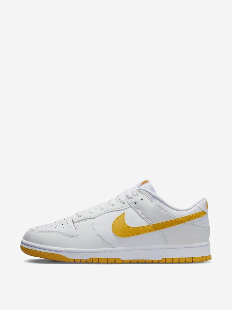 Кроссовки Nike Dunk Low White University Gold