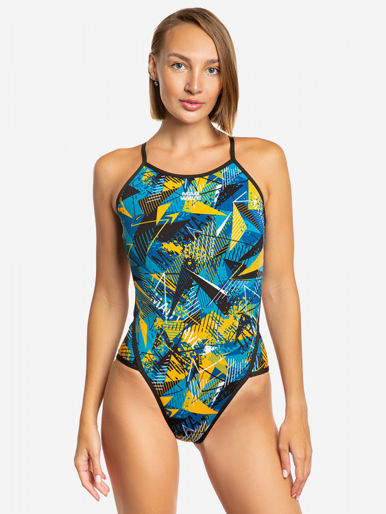 Женский купальник спортивный антихлор Mad Wave Daria PBT H2