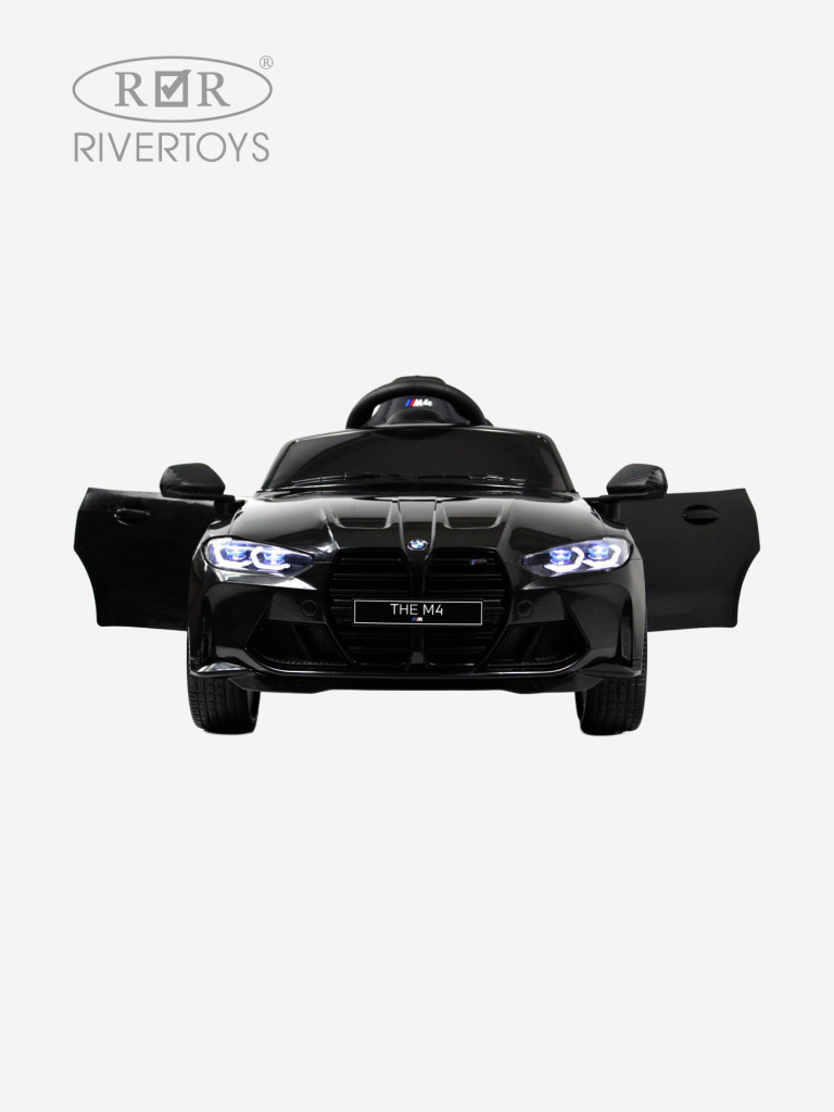 Детский электромобиль RIVERTOYS BMW M4 (A004AA) черный глянец