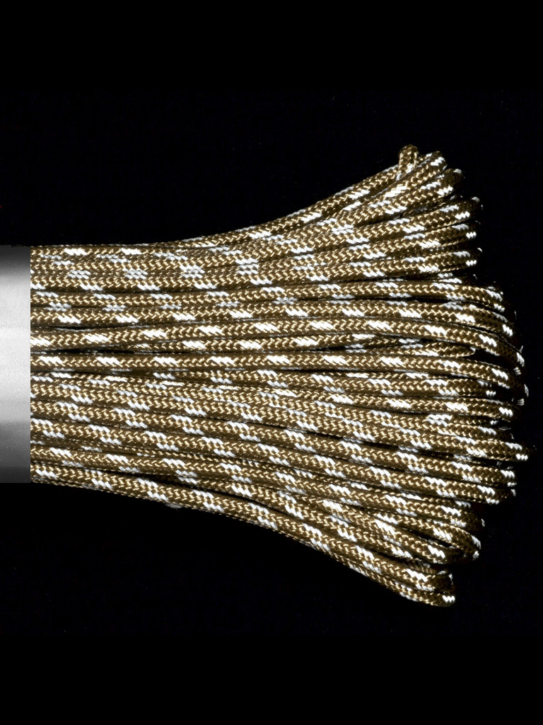 Паракорд 275 (мини) CORD nylon 10м RUS световозвращающий (tan)