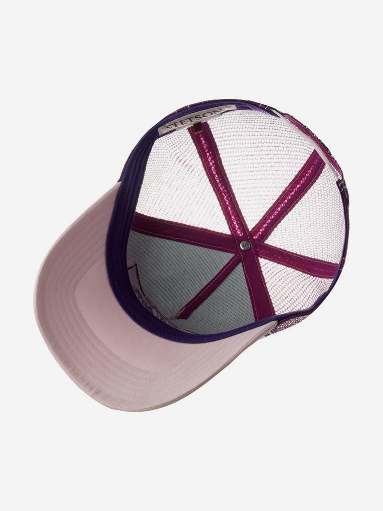 Бейсболка с сеточкой STETSON 7766104 TRUCKER CAP MOTEL (розовый)