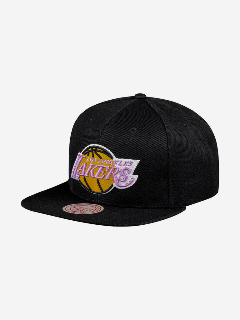 Бейсболка с прямым козырьком MITCHELL NESS 6HSSJS19079-LALBLCK Los Angeles Lakers NBA (черный)