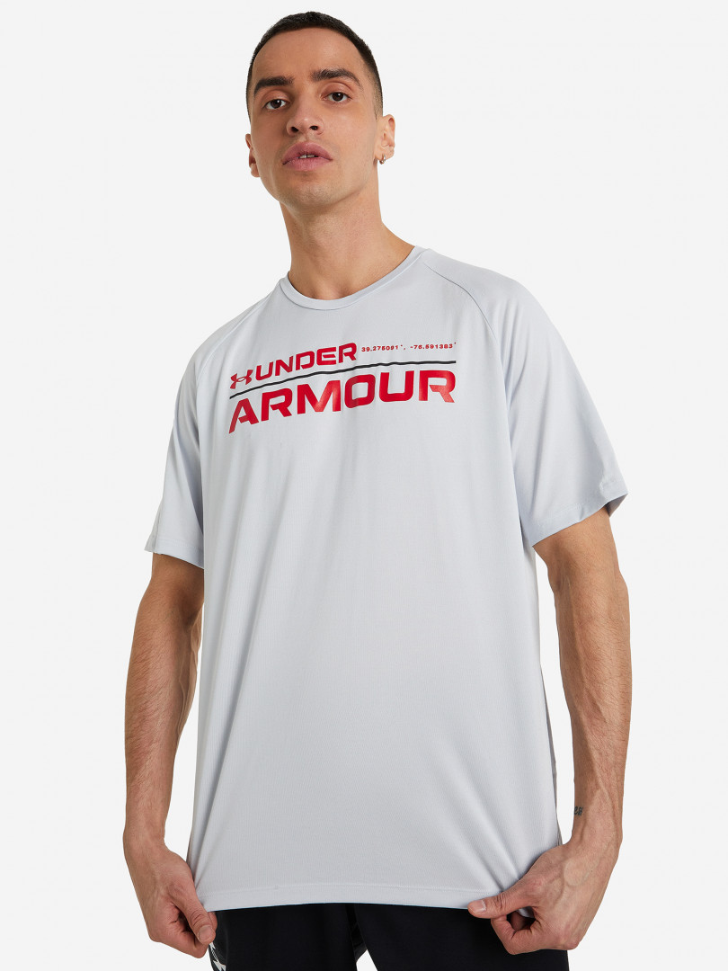 Футболка мужская Under Armour Tech 2.0 Wordmark 29291070299 Серый, размер 48, 50,46, 48,44, 46, фото 1