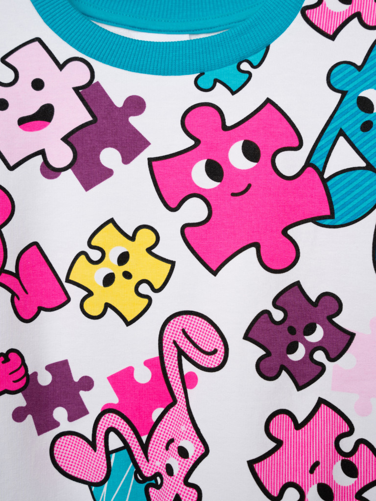 Комплект для девочки: толстовка, брюки PlayToday