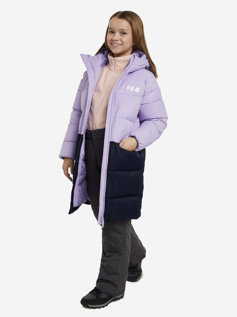 Пальто утепленное для девочек FILA