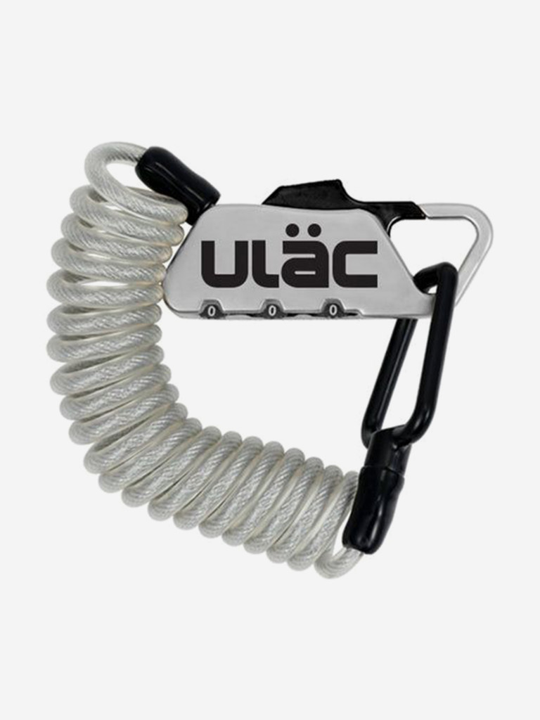 Велосипедный замок Ulac Piccadilly Carabiner Cable Combo Lock Silver