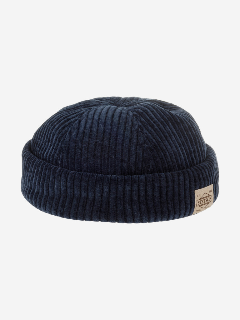 Шапка докер STETSON 8815101 DOCKER CORDUROY JERSEY (синий)