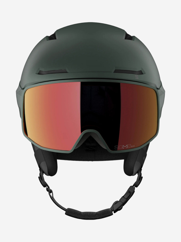 Горнолыжный шлем с визором Salomon Driver Pro Sigma Photo MIPS Зеленый Cat. 1-3