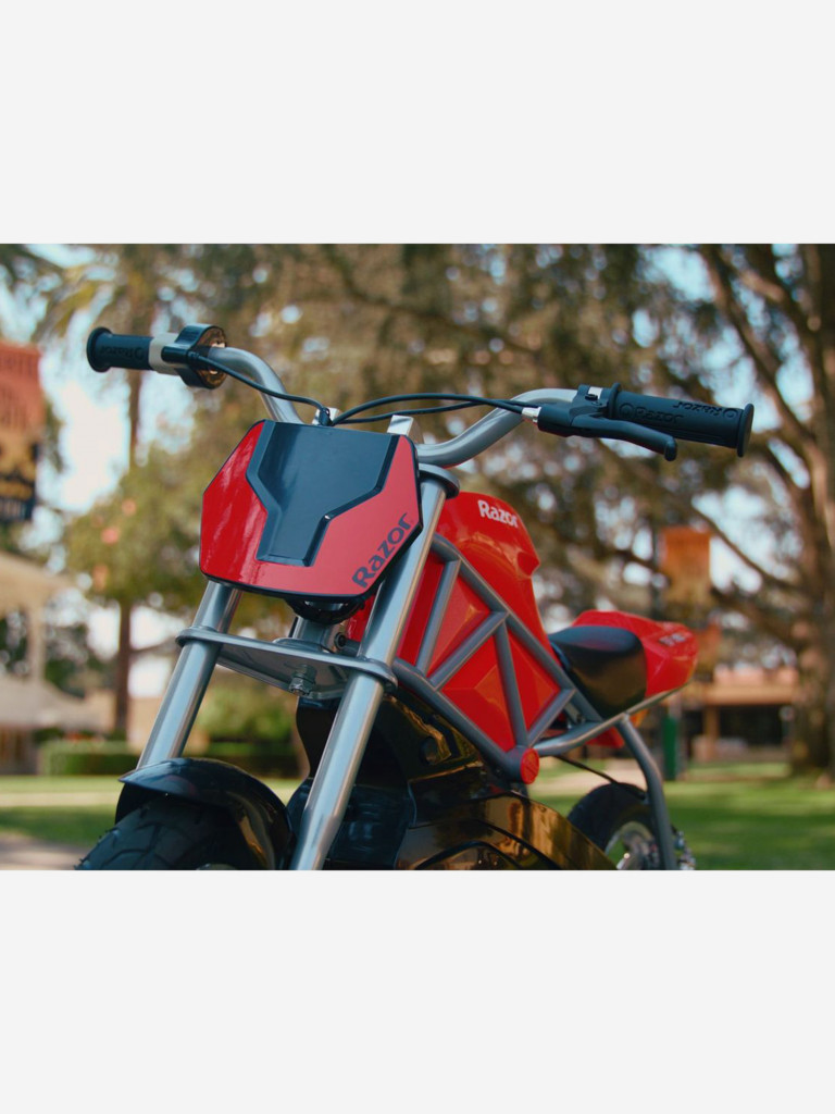 Электромотоцикл спортивный для детей и подростков Razor RSF350 - Красный