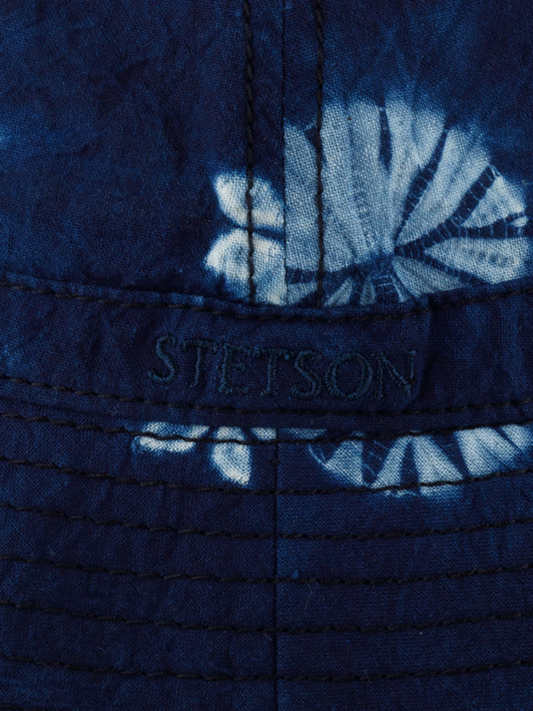 Панама STETSON 1891901 BUCKET COTTON (синий)