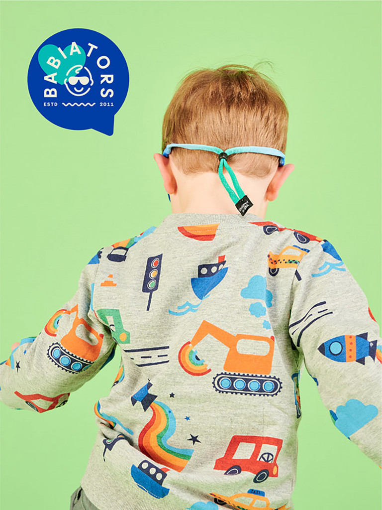 Тканевый шнурок для очков Babiators. Цвет: Сине-зелёное омбре