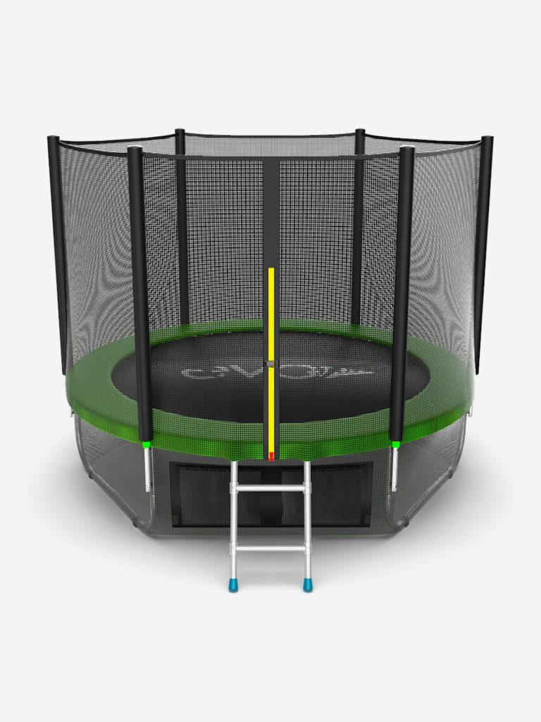 Батут каркасный EVO JUMP External 8ft + нижняя защитная сеть, диаметр 244 см