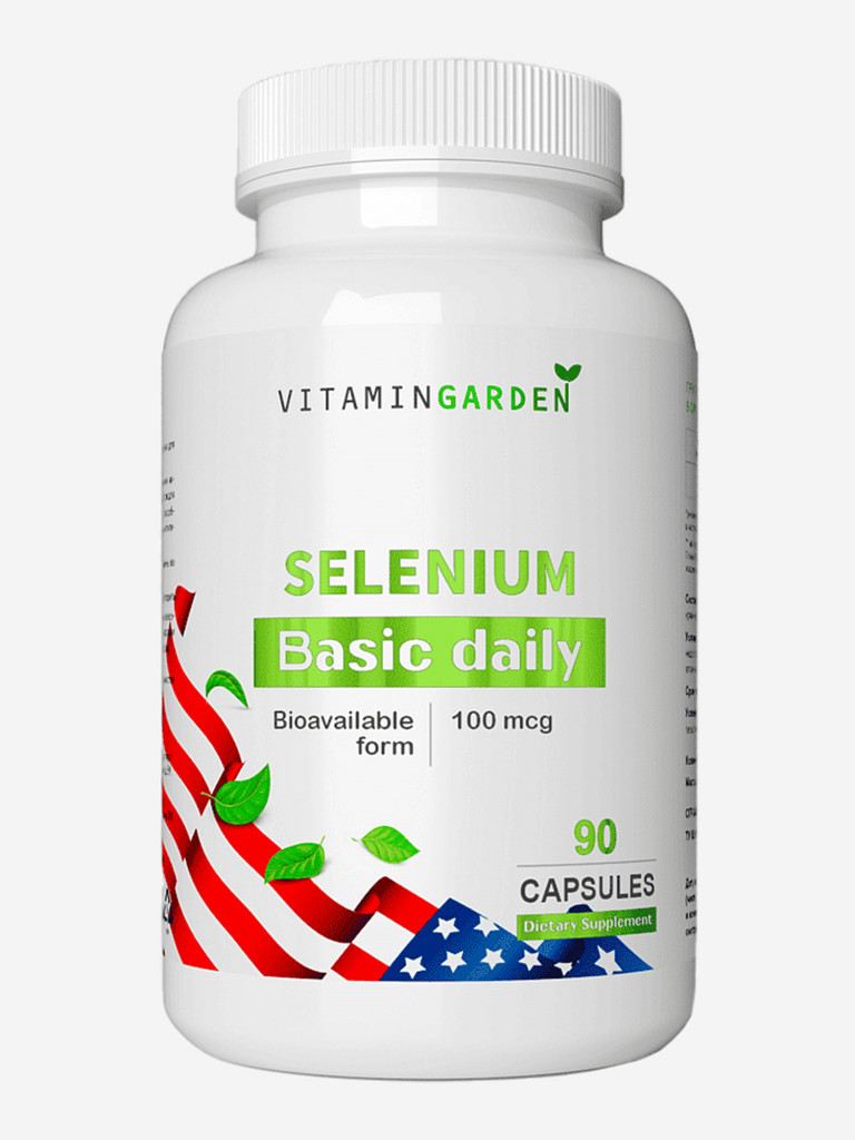 Селен 100 мкг VITAMIN GARDEN BASIC DAILY, 90 капсул