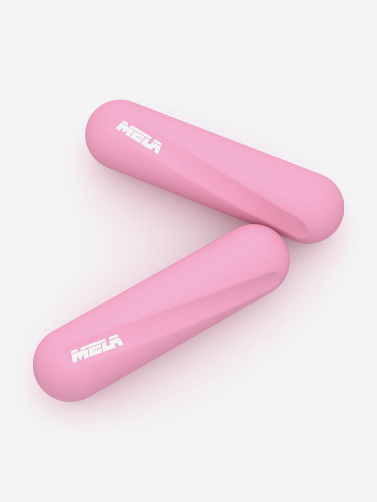 Гантели розовые, 1 кг, 2шт, MELA