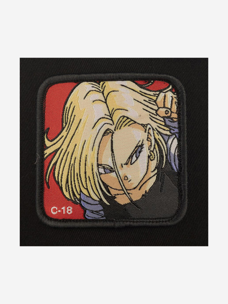Бейсболка с сеточкой CAPSLAB CL/DBZ2/1/C18B Dragon Ball C-18 (черный)