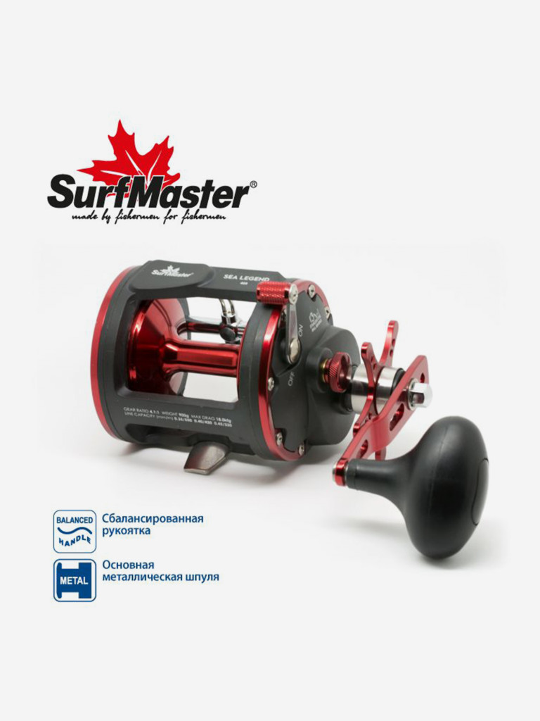Катушка мультипликаторная Surf Master Sea Legend 40R