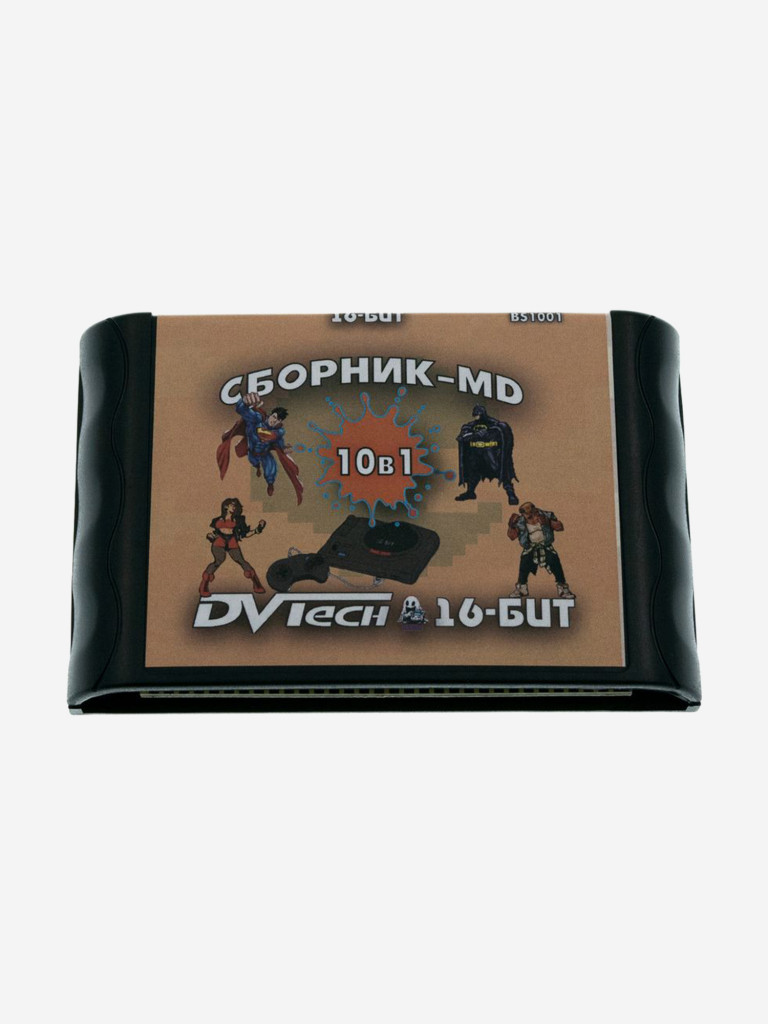 Картридж игровой DVTech 10 игр (на русском) 16bit