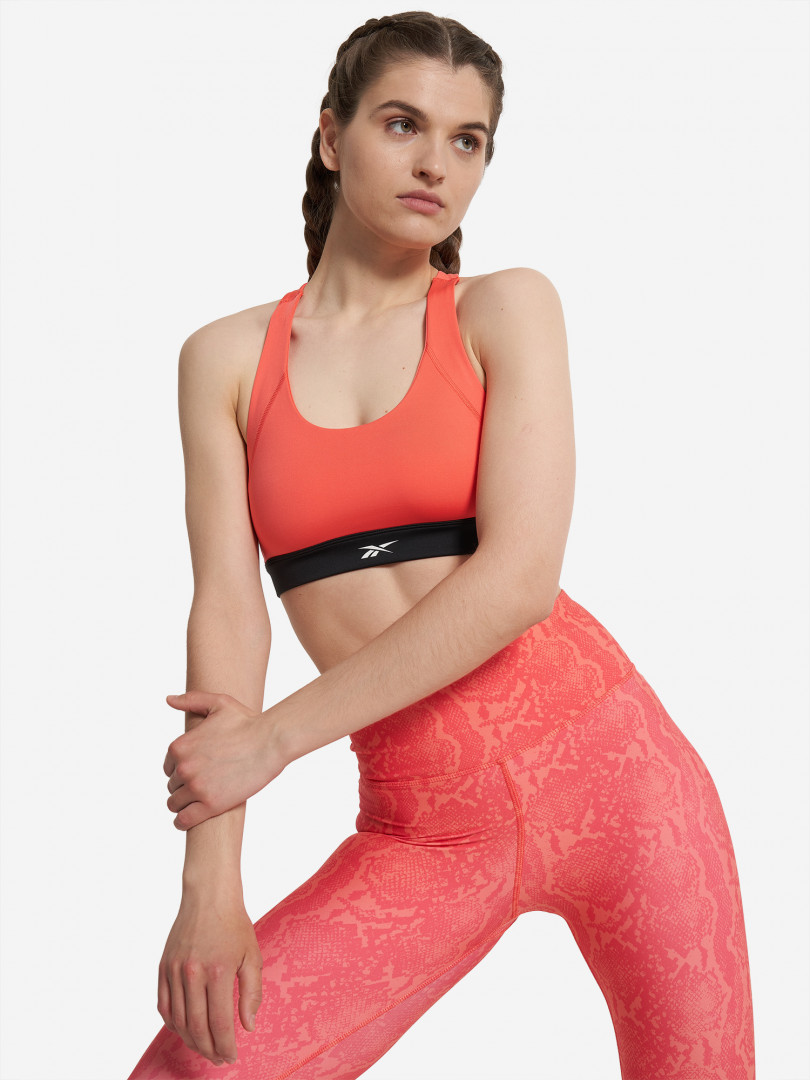 фото Топ бра спортивный reebok, оранжевый