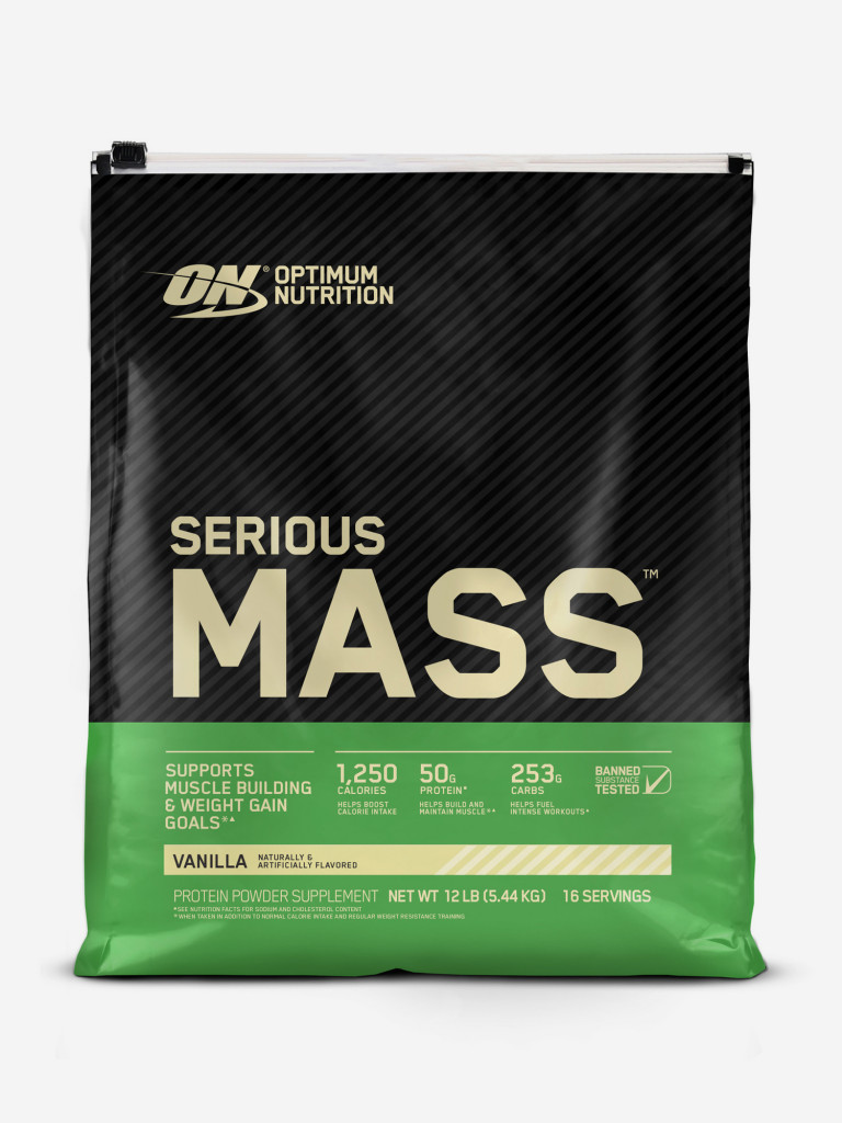 Гейнер Optimum Nutrition Serious Mass, 5440 г, Ваниль